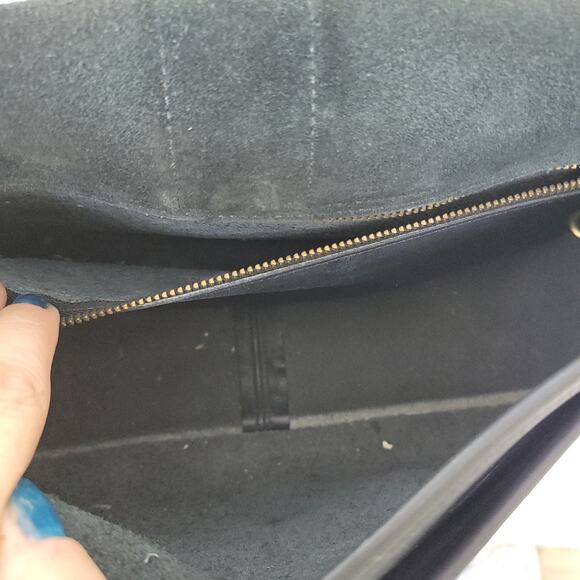 Vintage Coach Chelsea Saddle Bag Style 0070 238 Black Leather Shoulder Bag - Picture 10 of 11